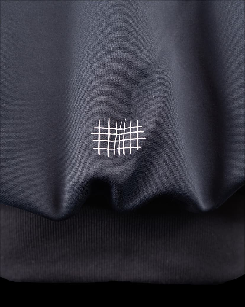 tkio double knit crewneck logo detail (black)