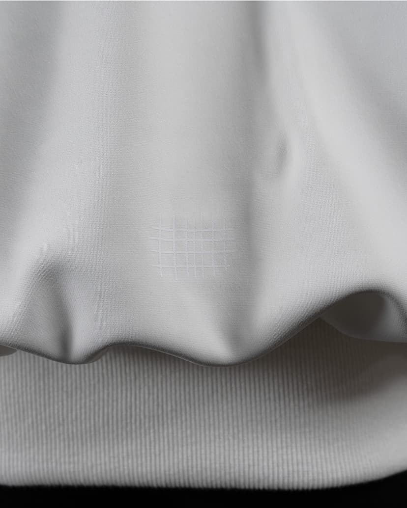 tkio double knit crewneck logo detail (white)
