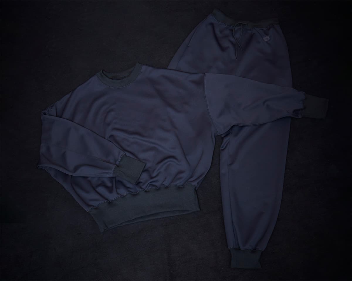 tkio double knit crewneck&bottoms 